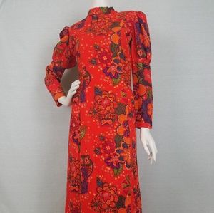 AMAZING vintage 1970's fall dress🍁🍂🦉